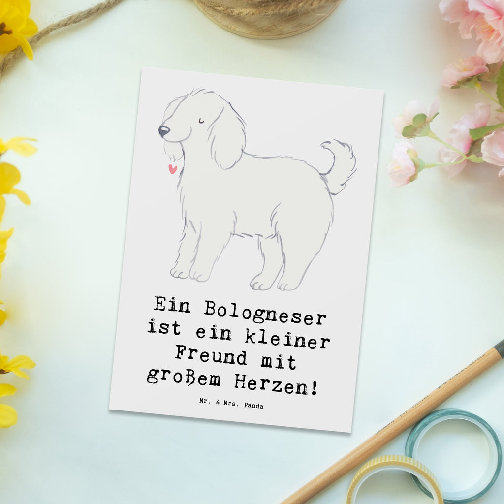 Postkarte Bologneser Herzfreund Postkarte, Karte, Geschenkkarte, Grußkarte, Einladung, Ansichtskarte, Geburtstagskarte, Einladungskarte, Dankeskarte, Ansichtskarten, Einladung Geburtstag, Einladungskarten Geburtstag, Hund, Hunderasse, Rassehund, Hundebesitzer, Geschenk, Tierfreund, Schenken, Welpe