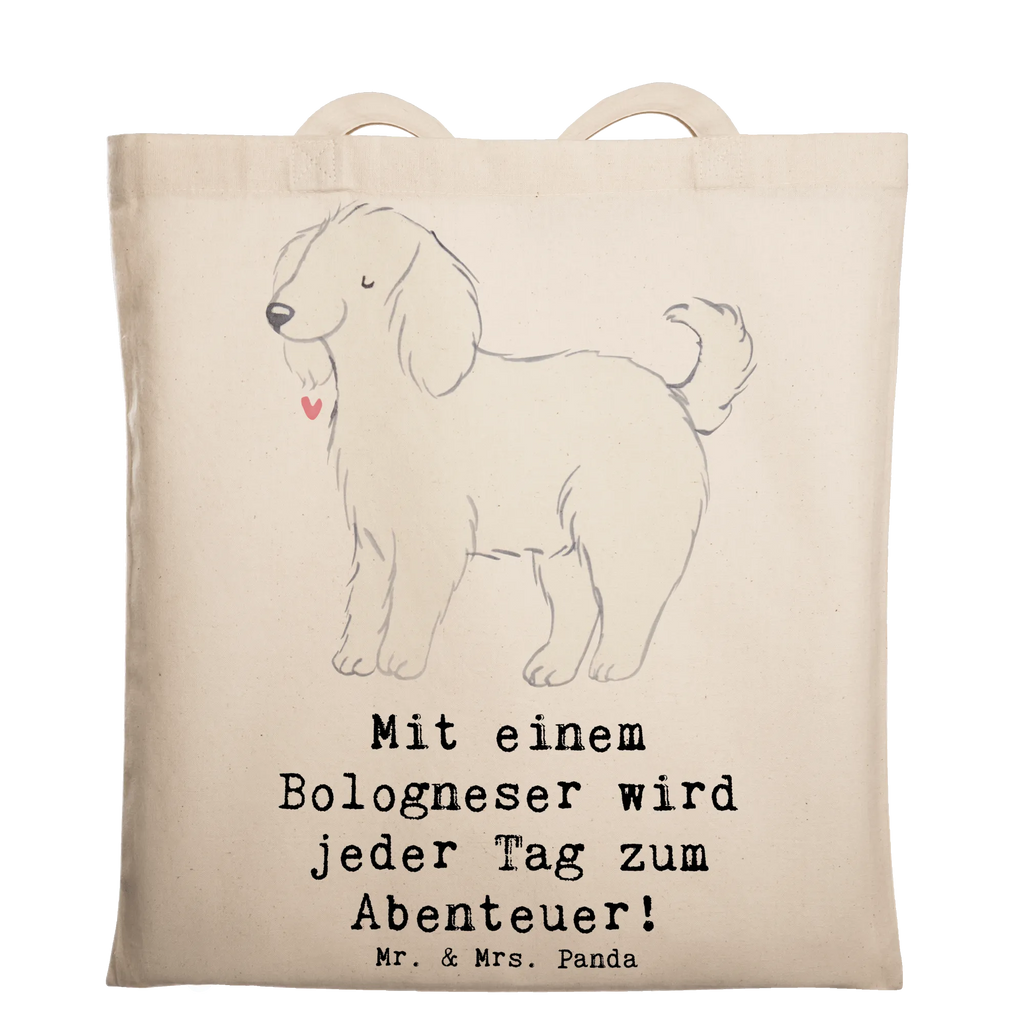 Tragetasche Bologneser Abenteuer Beuteltasche, Beutel, Einkaufstasche, Jutebeutel, Stoffbeutel, Tasche, Shopper, Umhängetasche, Strandtasche, Schultertasche, Stofftasche, Tragetasche, Badetasche, Jutetasche, Einkaufstüte, Laptoptasche, Hund, Hunderasse, Rassehund, Hundebesitzer, Geschenk, Tierfreund, Schenken, Welpe