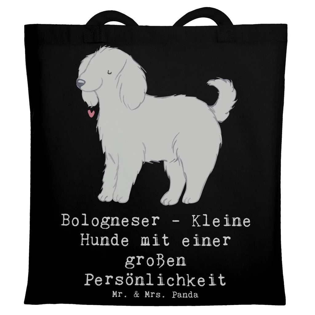 Tragetasche Bologneser Charakterstark Beuteltasche, Beutel, Einkaufstasche, Jutebeutel, Stoffbeutel, Tasche, Shopper, Umhängetasche, Strandtasche, Schultertasche, Stofftasche, Tragetasche, Badetasche, Jutetasche, Einkaufstüte, Laptoptasche, Hund, Hunderasse, Rassehund, Hundebesitzer, Geschenk, Tierfreund, Schenken, Welpe