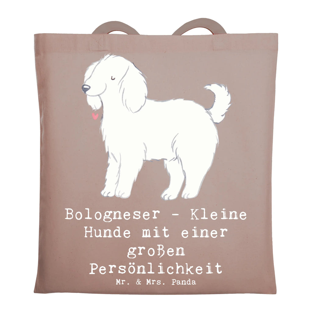 Tragetasche Bologneser Charakterstark Beuteltasche, Beutel, Einkaufstasche, Jutebeutel, Stoffbeutel, Tasche, Shopper, Umhängetasche, Strandtasche, Schultertasche, Stofftasche, Tragetasche, Badetasche, Jutetasche, Einkaufstüte, Laptoptasche, Hund, Hunderasse, Rassehund, Hundebesitzer, Geschenk, Tierfreund, Schenken, Welpe