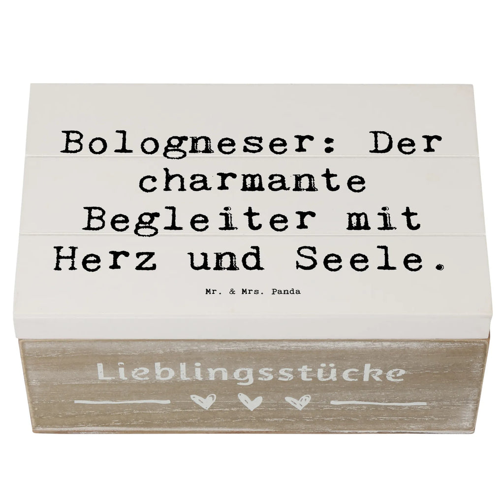 Holzkiste Spruch Bologneser Begleiter Holzkiste, Kiste, Schatzkiste, Truhe, Schatulle, XXL, Erinnerungsbox, Erinnerungskiste, Dekokiste, Aufbewahrungsbox, Geschenkbox, Geschenkdose, Hund, Hunderasse, Rassehund, Hundebesitzer, Geschenk, Tierfreund, Schenken, Welpe