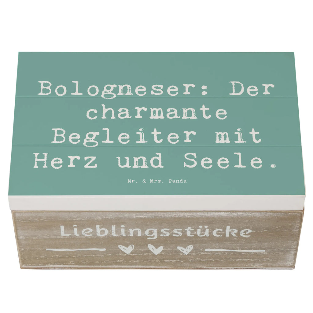 Holzkiste Spruch Bologneser Begleiter Holzkiste, Kiste, Schatzkiste, Truhe, Schatulle, XXL, Erinnerungsbox, Erinnerungskiste, Dekokiste, Aufbewahrungsbox, Geschenkbox, Geschenkdose, Hund, Hunderasse, Rassehund, Hundebesitzer, Geschenk, Tierfreund, Schenken, Welpe