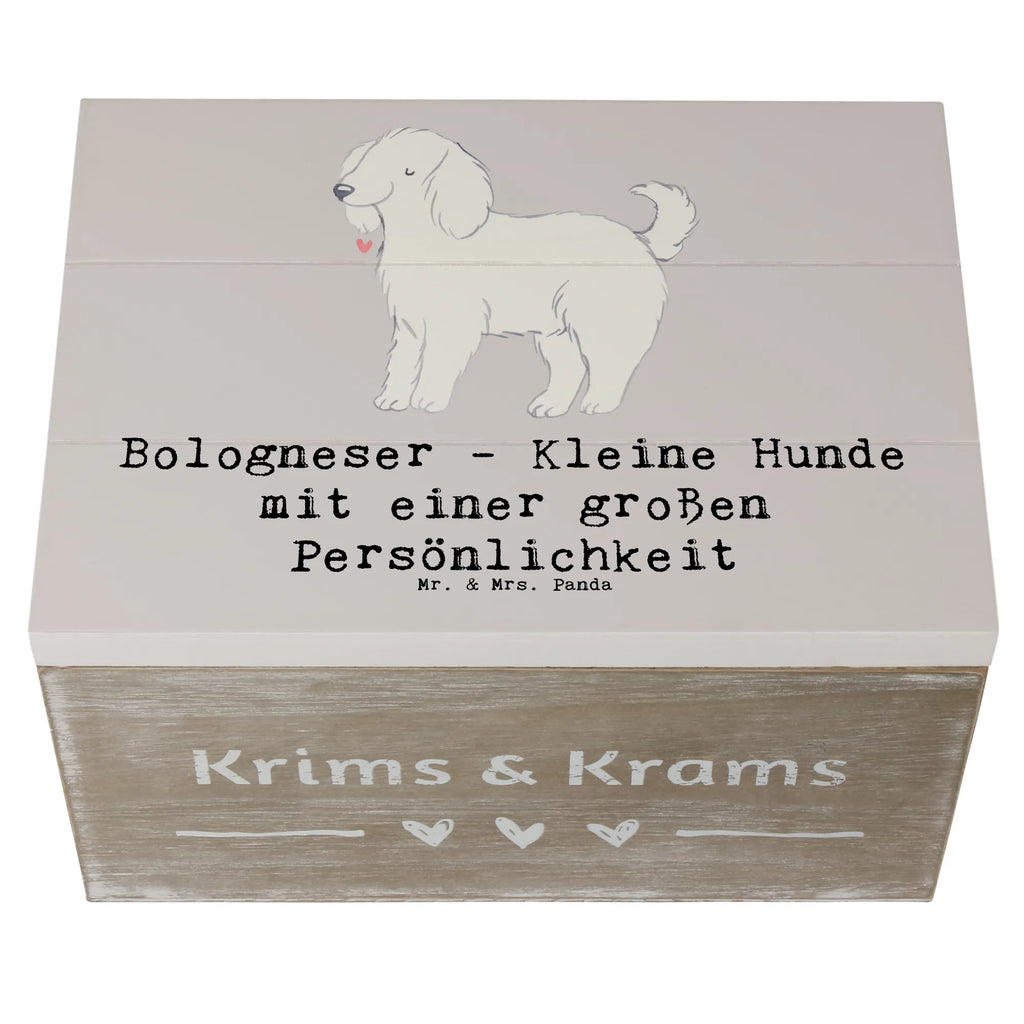 Holzkiste Bologneser Charakterstark Holzkiste, Kiste, Schatzkiste, Truhe, Schatulle, XXL, Erinnerungsbox, Erinnerungskiste, Dekokiste, Aufbewahrungsbox, Geschenkbox, Geschenkdose, Hund, Hunderasse, Rassehund, Hundebesitzer, Geschenk, Tierfreund, Schenken, Welpe