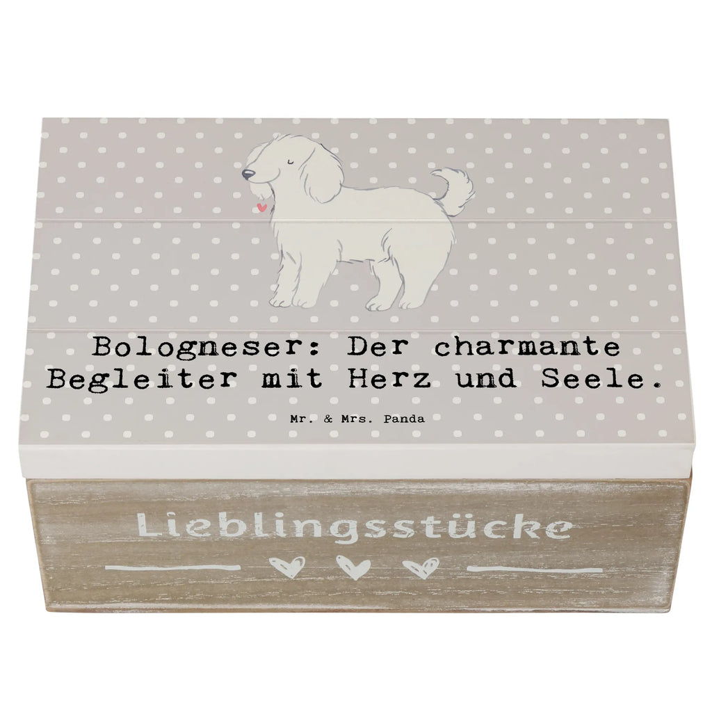 Holzkiste Bologneser Begleiter Holzkiste, Kiste, Schatzkiste, Truhe, Schatulle, XXL, Erinnerungsbox, Erinnerungskiste, Dekokiste, Aufbewahrungsbox, Geschenkbox, Geschenkdose, Hund, Hunderasse, Rassehund, Hundebesitzer, Geschenk, Tierfreund, Schenken, Welpe