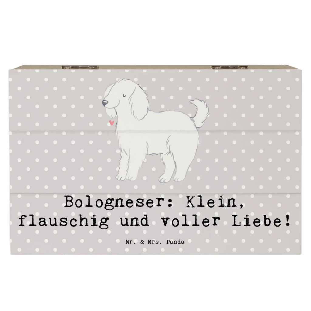 Holzkiste Bologneser Liebe Holzkiste, Kiste, Schatzkiste, Truhe, Schatulle, XXL, Erinnerungsbox, Erinnerungskiste, Dekokiste, Aufbewahrungsbox, Geschenkbox, Geschenkdose, Hund, Hunderasse, Rassehund, Hundebesitzer, Geschenk, Tierfreund, Schenken, Welpe