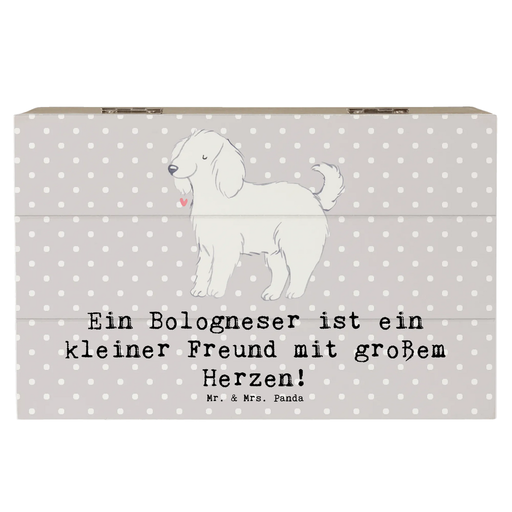 Holzkiste Bologneser Herzfreund Holzkiste, Kiste, Schatzkiste, Truhe, Schatulle, XXL, Erinnerungsbox, Erinnerungskiste, Dekokiste, Aufbewahrungsbox, Geschenkbox, Geschenkdose, Hund, Hunderasse, Rassehund, Hundebesitzer, Geschenk, Tierfreund, Schenken, Welpe