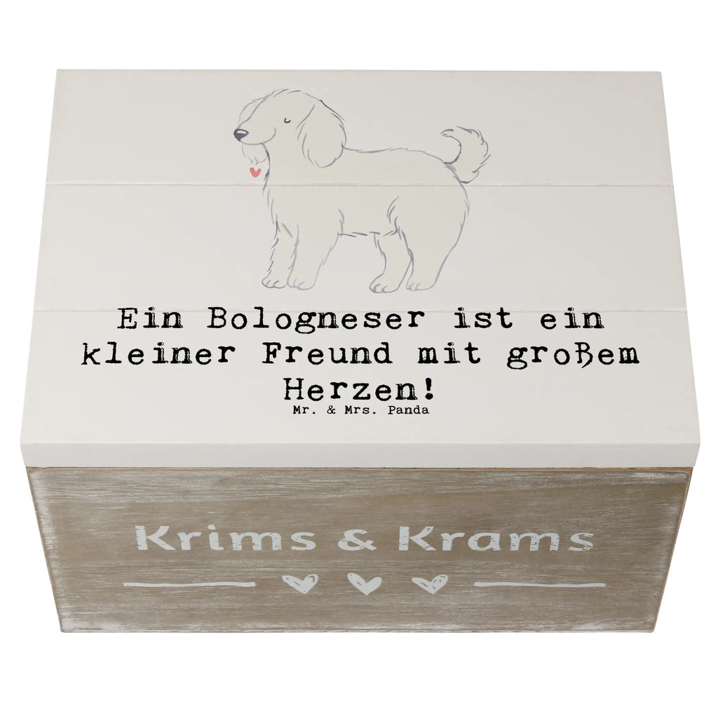 Holzkiste Bologneser Herzfreund Holzkiste, Kiste, Schatzkiste, Truhe, Schatulle, XXL, Erinnerungsbox, Erinnerungskiste, Dekokiste, Aufbewahrungsbox, Geschenkbox, Geschenkdose, Hund, Hunderasse, Rassehund, Hundebesitzer, Geschenk, Tierfreund, Schenken, Welpe