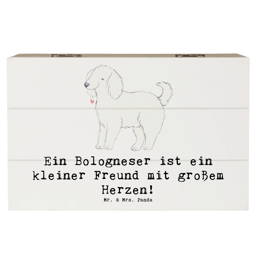 Holzkiste Bologneser Herzfreund Holzkiste, Kiste, Schatzkiste, Truhe, Schatulle, XXL, Erinnerungsbox, Erinnerungskiste, Dekokiste, Aufbewahrungsbox, Geschenkbox, Geschenkdose, Hund, Hunderasse, Rassehund, Hundebesitzer, Geschenk, Tierfreund, Schenken, Welpe