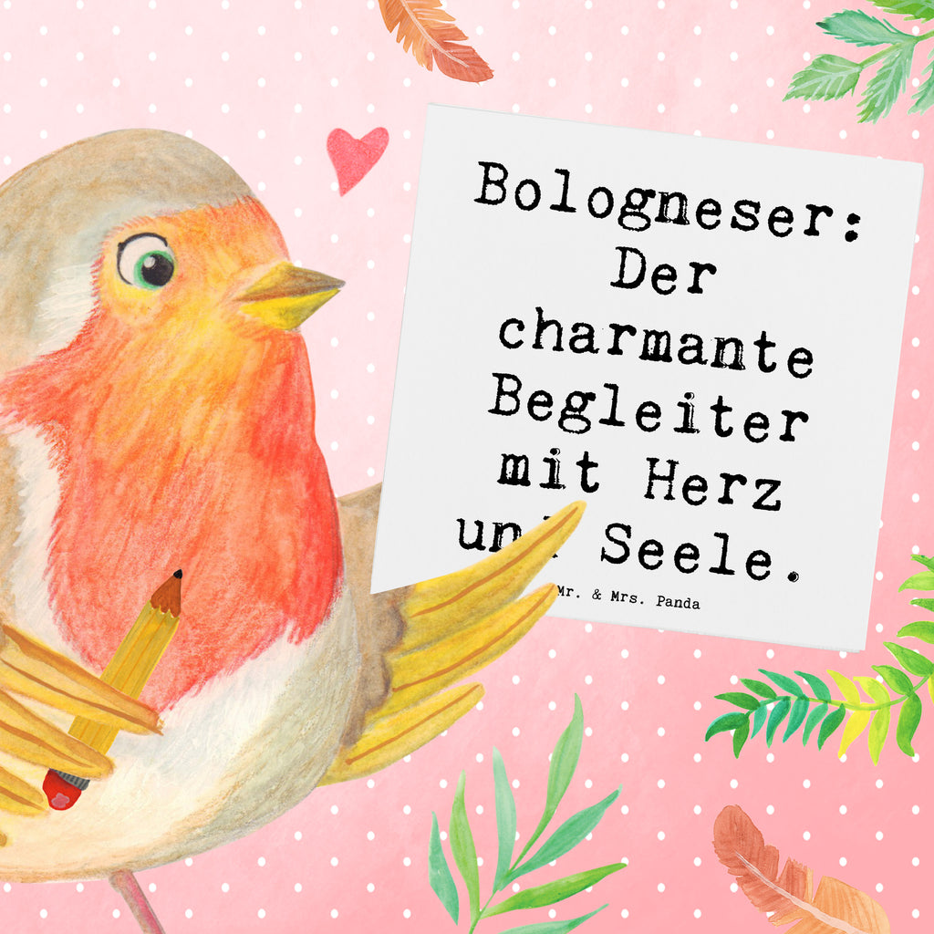 Deluxe Karte Spruch Bologneser Begleiter Karte, Grußkarte, Klappkarte, Einladungskarte, Glückwunschkarte, Hochzeitskarte, Geburtstagskarte, Hochwertige Grußkarte, Hochwertige Klappkarte, Hund, Hunderasse, Rassehund, Hundebesitzer, Geschenk, Tierfreund, Schenken, Welpe