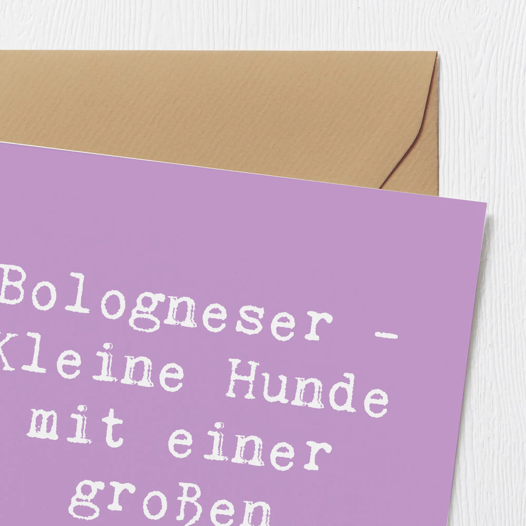 Deluxe Karte Spruch Bologneser Charakterstark Karte, Grußkarte, Klappkarte, Einladungskarte, Glückwunschkarte, Hochzeitskarte, Geburtstagskarte, Hochwertige Grußkarte, Hochwertige Klappkarte, Hund, Hunderasse, Rassehund, Hundebesitzer, Geschenk, Tierfreund, Schenken, Welpe