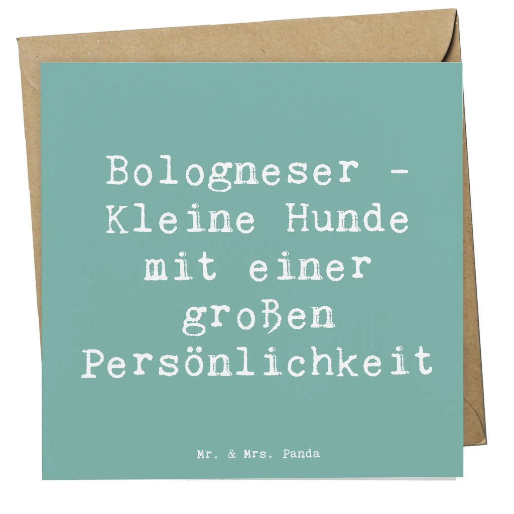 Deluxe Karte Spruch Bologneser Charakterstark Karte, Grußkarte, Klappkarte, Einladungskarte, Glückwunschkarte, Hochzeitskarte, Geburtstagskarte, Hochwertige Grußkarte, Hochwertige Klappkarte, Hund, Hunderasse, Rassehund, Hundebesitzer, Geschenk, Tierfreund, Schenken, Welpe