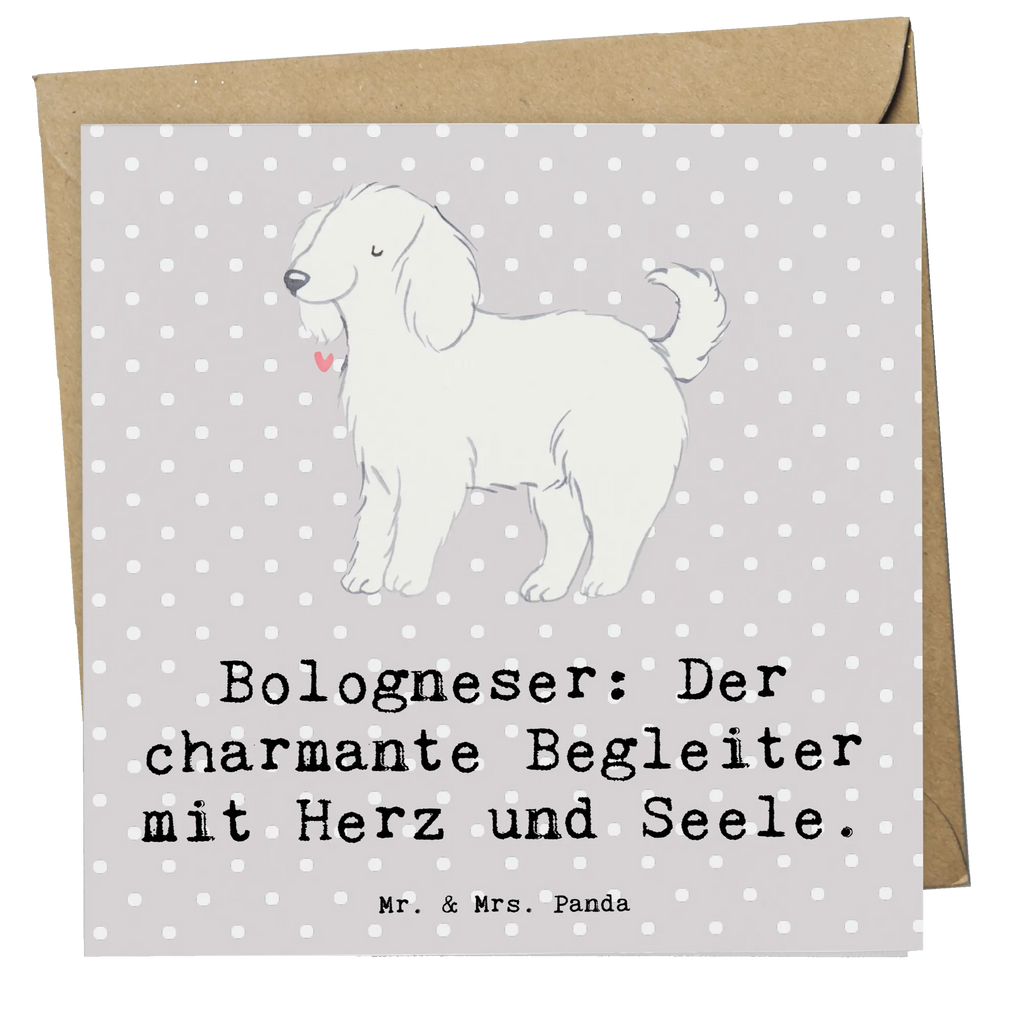 Deluxe Karte Bologneser Begleiter Karte, Grußkarte, Klappkarte, Einladungskarte, Glückwunschkarte, Hochzeitskarte, Geburtstagskarte, Hochwertige Grußkarte, Hochwertige Klappkarte, Hund, Hunderasse, Rassehund, Hundebesitzer, Geschenk, Tierfreund, Schenken, Welpe