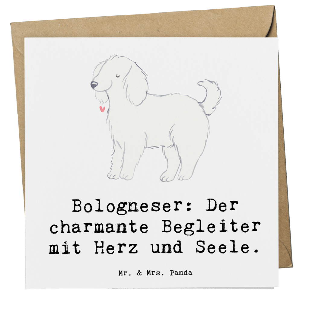 Deluxe Karte Bologneser Begleiter Karte, Grußkarte, Klappkarte, Einladungskarte, Glückwunschkarte, Hochzeitskarte, Geburtstagskarte, Hochwertige Grußkarte, Hochwertige Klappkarte, Hund, Hunderasse, Rassehund, Hundebesitzer, Geschenk, Tierfreund, Schenken, Welpe