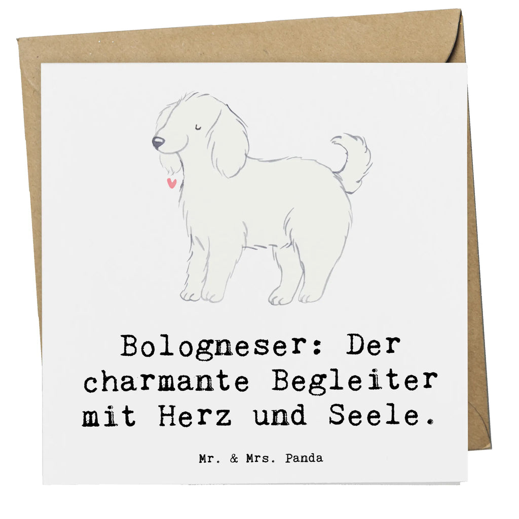 Deluxe Karte Bologneser Begleiter Karte, Grußkarte, Klappkarte, Einladungskarte, Glückwunschkarte, Hochzeitskarte, Geburtstagskarte, Hochwertige Grußkarte, Hochwertige Klappkarte, Hund, Hunderasse, Rassehund, Hundebesitzer, Geschenk, Tierfreund, Schenken, Welpe