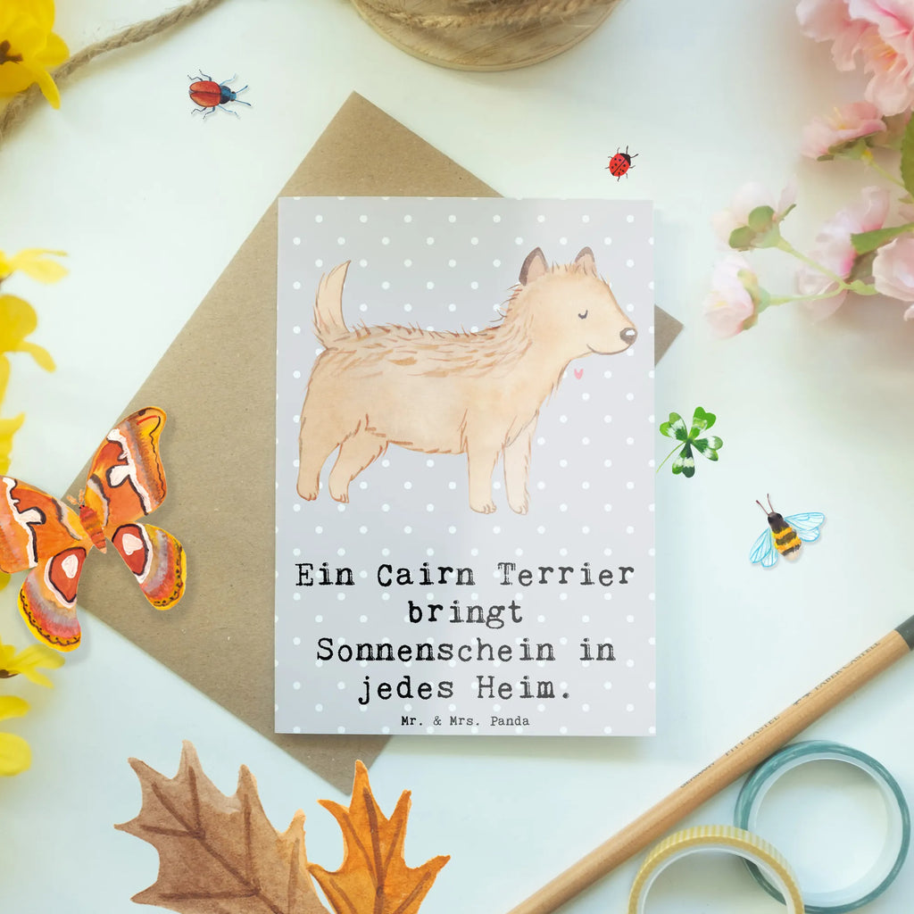 Grußkarte Cairn Terrier Glück Grußkarte, Klappkarte, Einladungskarte, Glückwunschkarte, Hochzeitskarte, Geburtstagskarte, Karte, Ansichtskarten, Hund, Hunderasse, Rassehund, Hundebesitzer, Geschenk, Tierfreund, Schenken, Welpe