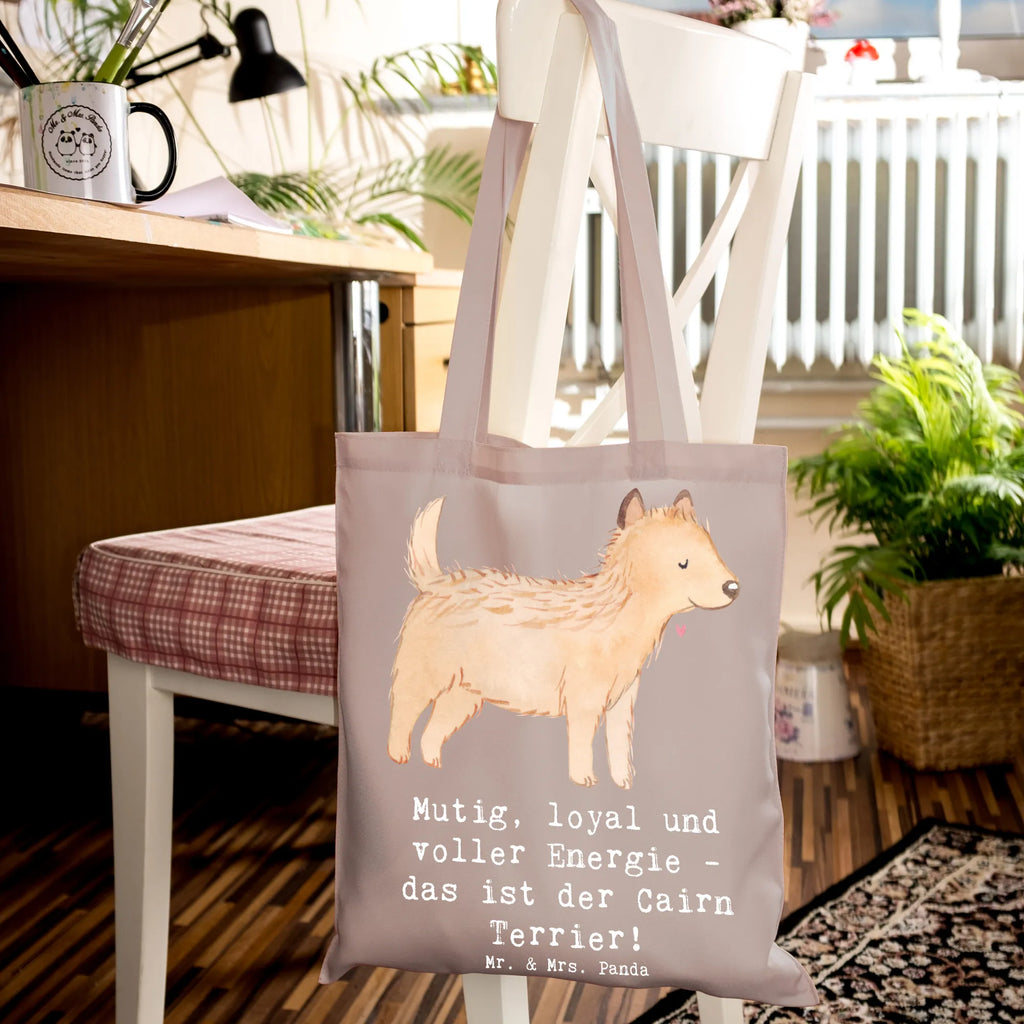 Tragetasche Mutiger Cairn Terrier Beuteltasche, Beutel, Einkaufstasche, Jutebeutel, Stoffbeutel, Tasche, Shopper, Umhängetasche, Strandtasche, Schultertasche, Stofftasche, Tragetasche, Badetasche, Jutetasche, Einkaufstüte, Laptoptasche, Hund, Hunderasse, Rassehund, Hundebesitzer, Geschenk, Tierfreund, Schenken, Welpe