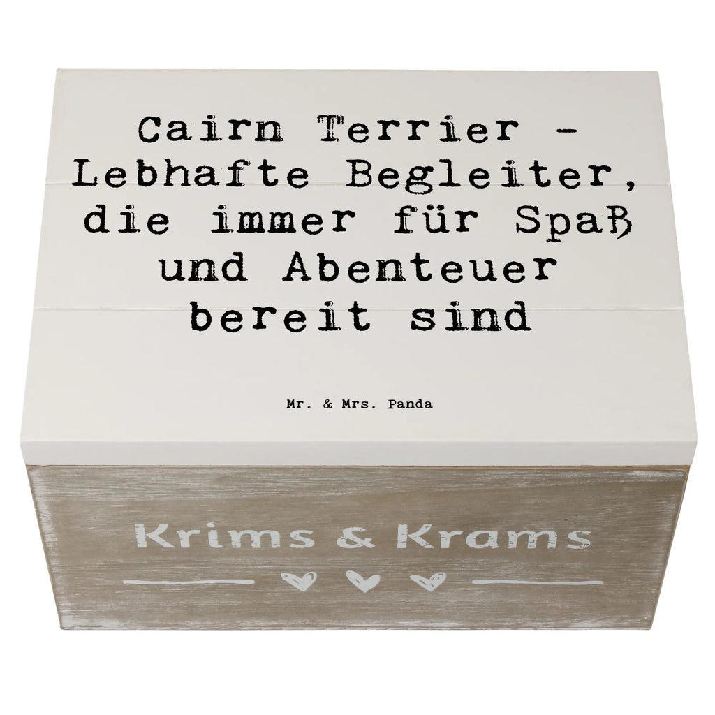 Holzkiste Spruch Cairn Terrier Begleiter Holzkiste, Kiste, Schatzkiste, Truhe, Schatulle, XXL, Erinnerungsbox, Erinnerungskiste, Dekokiste, Aufbewahrungsbox, Geschenkbox, Geschenkdose, Hund, Hunderasse, Rassehund, Hundebesitzer, Geschenk, Tierfreund, Schenken, Welpe