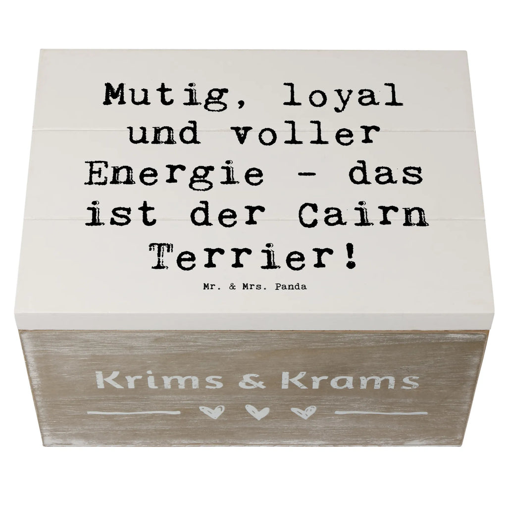 Holzkiste Spruch Mutiger Cairn Terrier Holzkiste, Kiste, Schatzkiste, Truhe, Schatulle, XXL, Erinnerungsbox, Erinnerungskiste, Dekokiste, Aufbewahrungsbox, Geschenkbox, Geschenkdose, Hund, Hunderasse, Rassehund, Hundebesitzer, Geschenk, Tierfreund, Schenken, Welpe