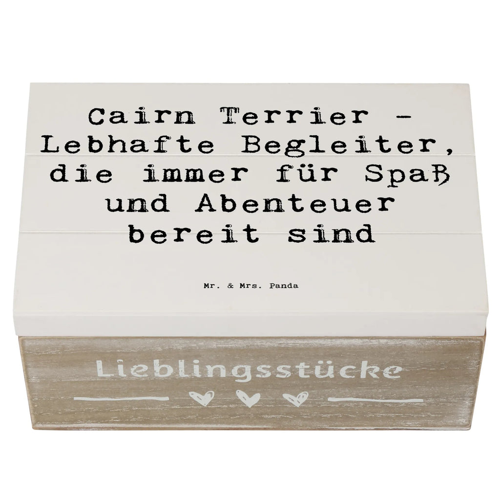 Holzkiste Spruch Cairn Terrier Begleiter Holzkiste, Kiste, Schatzkiste, Truhe, Schatulle, XXL, Erinnerungsbox, Erinnerungskiste, Dekokiste, Aufbewahrungsbox, Geschenkbox, Geschenkdose, Hund, Hunderasse, Rassehund, Hundebesitzer, Geschenk, Tierfreund, Schenken, Welpe