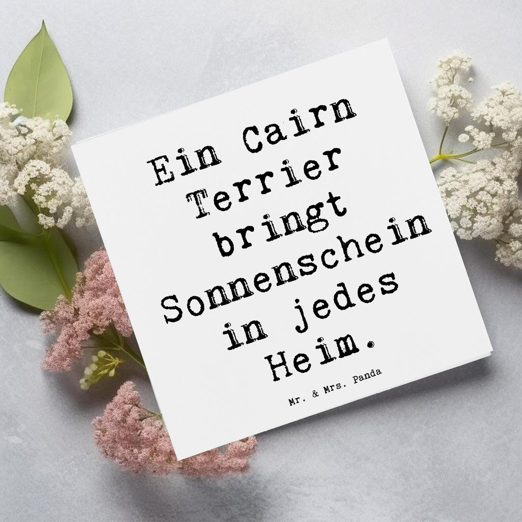 Deluxe Karte Spruch Cairn Terrier Glück Karte, Grußkarte, Klappkarte, Einladungskarte, Glückwunschkarte, Hochzeitskarte, Geburtstagskarte, Hochwertige Grußkarte, Hochwertige Klappkarte, Hund, Hunderasse, Rassehund, Hundebesitzer, Geschenk, Tierfreund, Schenken, Welpe