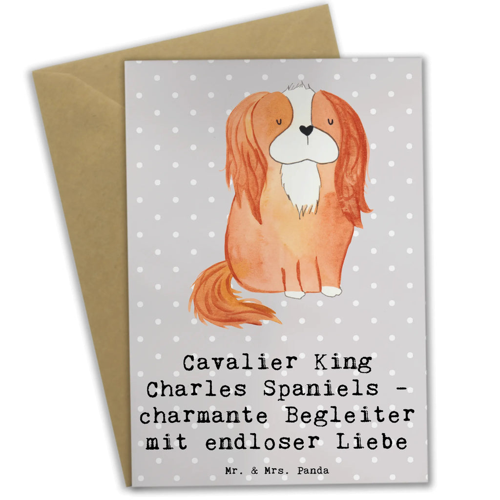 Grußkarte Cavalier King Charles Spaniel Begleiter Grußkarte, Klappkarte, Einladungskarte, Glückwunschkarte, Hochzeitskarte, Geburtstagskarte, Karte, Ansichtskarten, Hund, Hunderasse, Rassehund, Hundebesitzer, Geschenk, Tierfreund, Schenken, Welpe