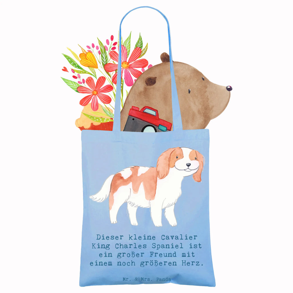 Tragetasche Cavalier King Charles Spaniel Beuteltasche, Beutel, Einkaufstasche, Jutebeutel, Stoffbeutel, Tasche, Shopper, Umhängetasche, Strandtasche, Schultertasche, Stofftasche, Tragetasche, Badetasche, Jutetasche, Einkaufstüte, Laptoptasche, Hund, Hunderasse, Rassehund, Hundebesitzer, Geschenk, Tierfreund, Schenken, Welpe