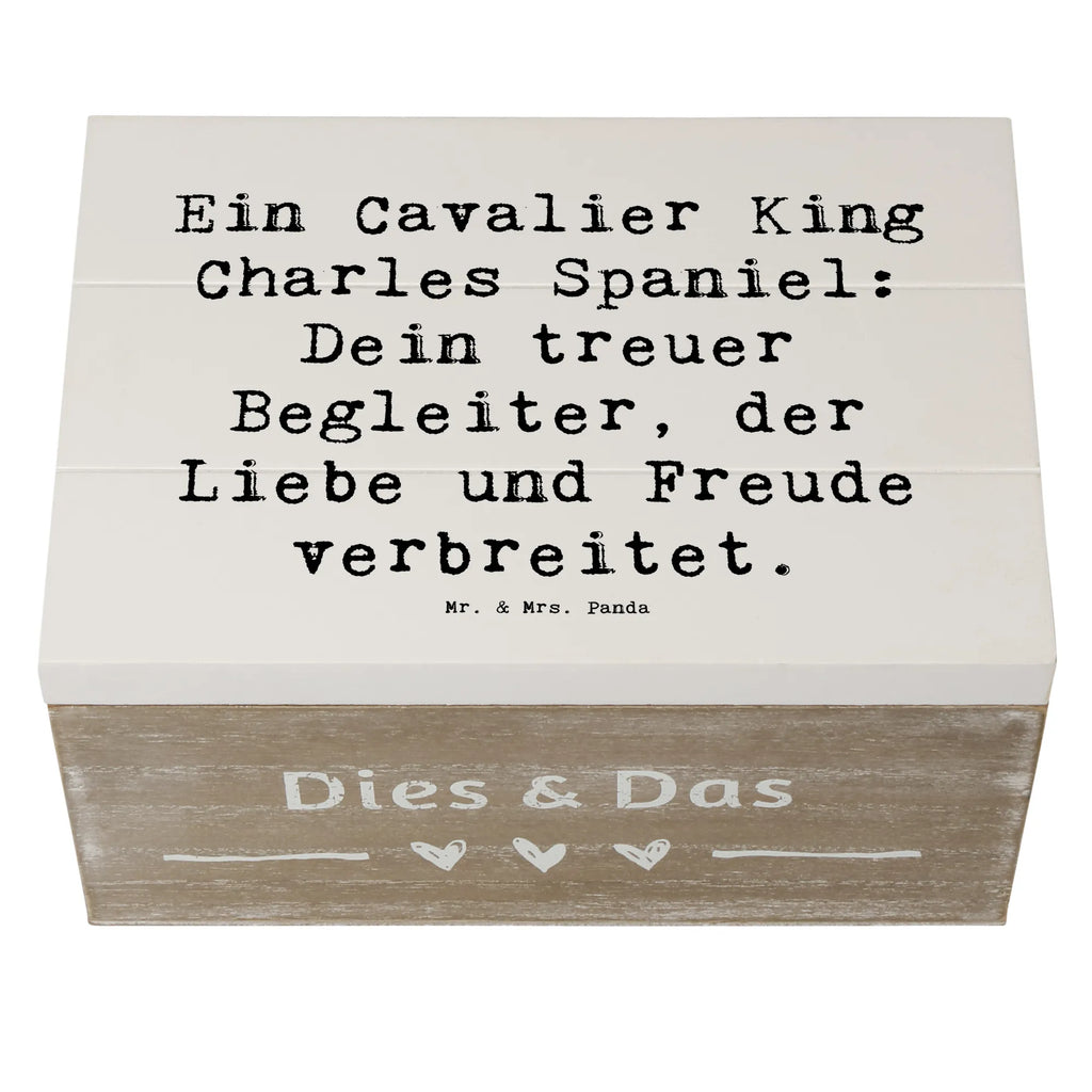 Holzkiste Spruch Cavalier King Charles Spaniel Holzkiste, Kiste, Schatzkiste, Truhe, Schatulle, XXL, Erinnerungsbox, Erinnerungskiste, Dekokiste, Aufbewahrungsbox, Geschenkbox, Geschenkdose, Hund, Hunderasse, Rassehund, Hundebesitzer, Geschenk, Tierfreund, Schenken, Welpe