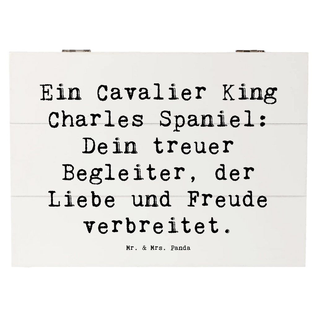 Holzkiste Spruch Cavalier King Charles Spaniel Holzkiste, Kiste, Schatzkiste, Truhe, Schatulle, XXL, Erinnerungsbox, Erinnerungskiste, Dekokiste, Aufbewahrungsbox, Geschenkbox, Geschenkdose, Hund, Hunderasse, Rassehund, Hundebesitzer, Geschenk, Tierfreund, Schenken, Welpe