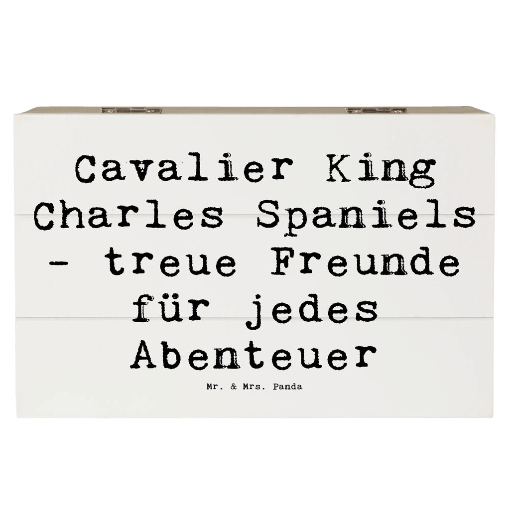 Holzkiste Spruch Cavalier King Charles Spaniel Freunde Holzkiste, Kiste, Schatzkiste, Truhe, Schatulle, XXL, Erinnerungsbox, Erinnerungskiste, Dekokiste, Aufbewahrungsbox, Geschenkbox, Geschenkdose, Hund, Hunderasse, Rassehund, Hundebesitzer, Geschenk, Tierfreund, Schenken, Welpe