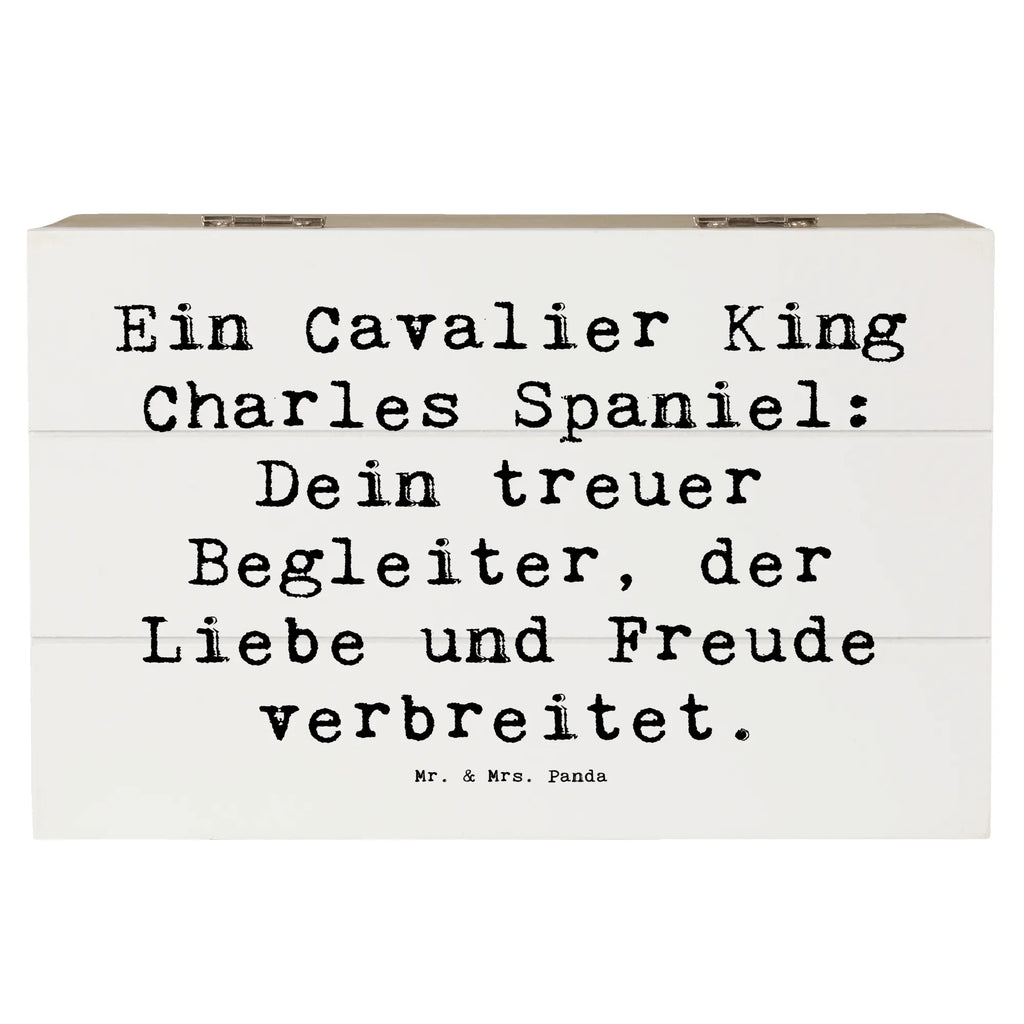 Holzkiste Spruch Cavalier King Charles Spaniel Holzkiste, Kiste, Schatzkiste, Truhe, Schatulle, XXL, Erinnerungsbox, Erinnerungskiste, Dekokiste, Aufbewahrungsbox, Geschenkbox, Geschenkdose, Hund, Hunderasse, Rassehund, Hundebesitzer, Geschenk, Tierfreund, Schenken, Welpe