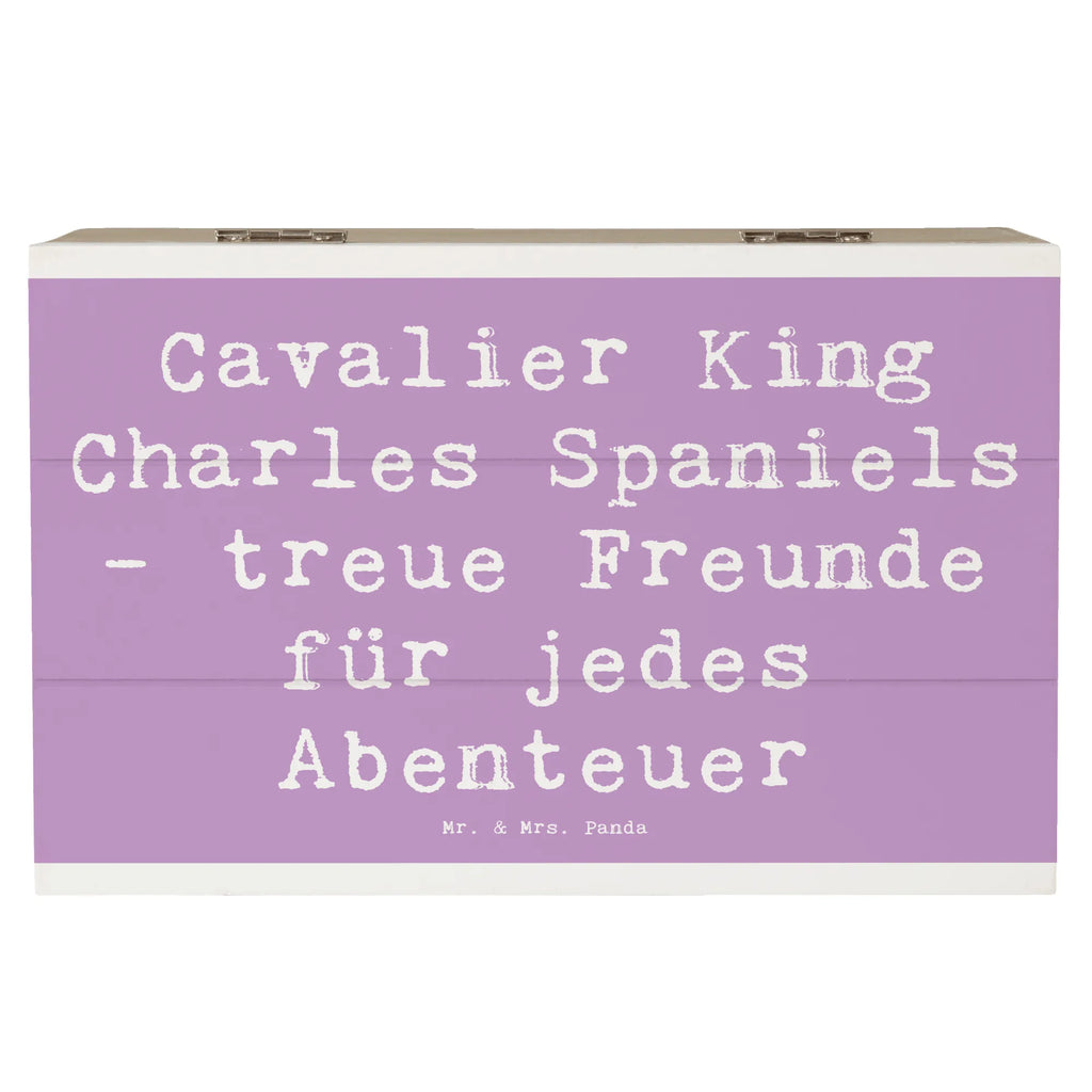 Holzkiste Spruch Cavalier King Charles Spaniel Freunde Holzkiste, Kiste, Schatzkiste, Truhe, Schatulle, XXL, Erinnerungsbox, Erinnerungskiste, Dekokiste, Aufbewahrungsbox, Geschenkbox, Geschenkdose, Hund, Hunderasse, Rassehund, Hundebesitzer, Geschenk, Tierfreund, Schenken, Welpe