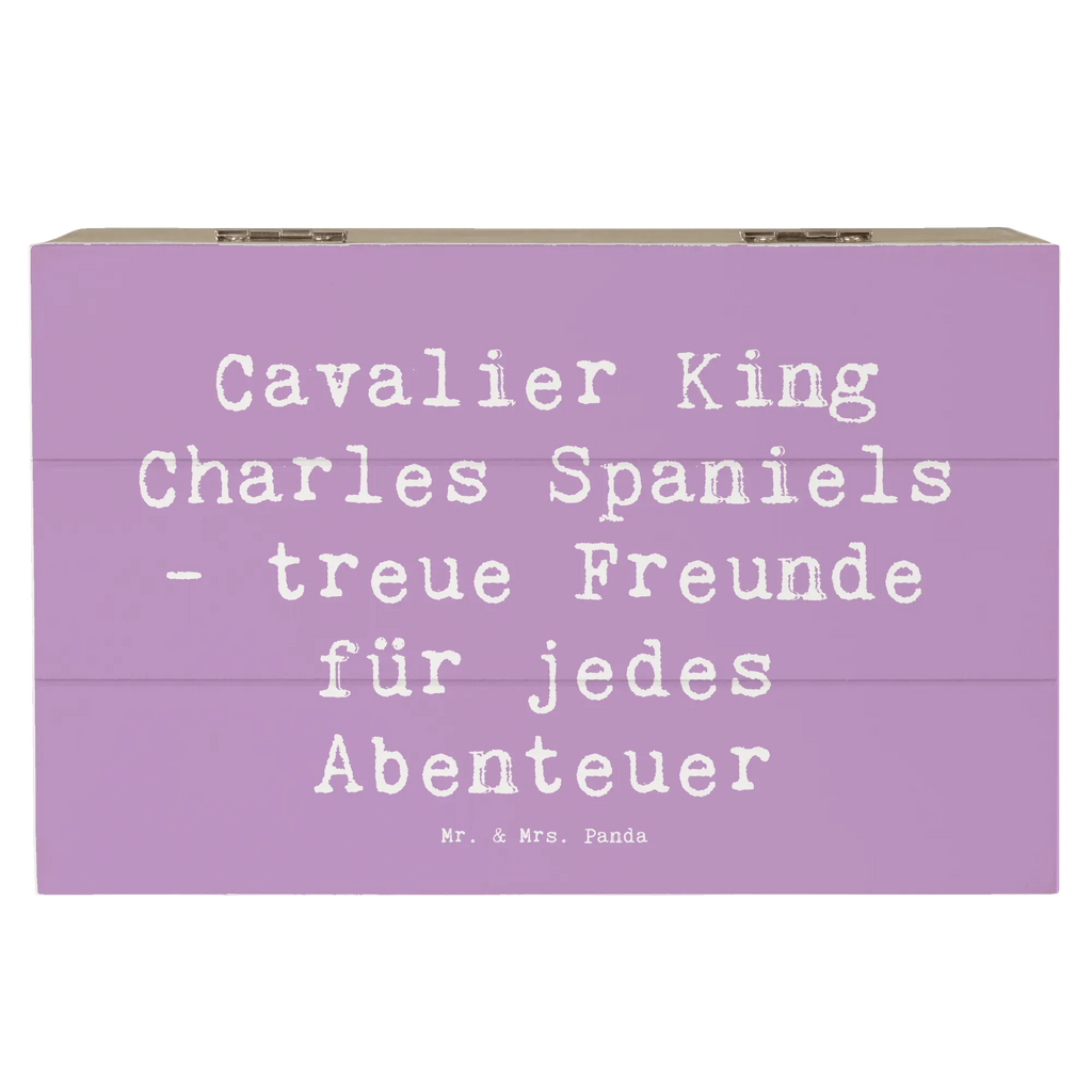 Holzkiste Spruch Cavalier King Charles Spaniel Freunde Holzkiste, Kiste, Schatzkiste, Truhe, Schatulle, XXL, Erinnerungsbox, Erinnerungskiste, Dekokiste, Aufbewahrungsbox, Geschenkbox, Geschenkdose, Hund, Hunderasse, Rassehund, Hundebesitzer, Geschenk, Tierfreund, Schenken, Welpe