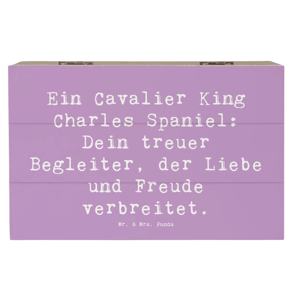 Holzkiste Spruch Cavalier King Charles Spaniel Holzkiste, Kiste, Schatzkiste, Truhe, Schatulle, XXL, Erinnerungsbox, Erinnerungskiste, Dekokiste, Aufbewahrungsbox, Geschenkbox, Geschenkdose, Hund, Hunderasse, Rassehund, Hundebesitzer, Geschenk, Tierfreund, Schenken, Welpe