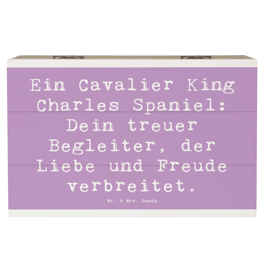 Holzkiste Spruch Cavalier King Charles Spaniel Holzkiste, Kiste, Schatzkiste, Truhe, Schatulle, XXL, Erinnerungsbox, Erinnerungskiste, Dekokiste, Aufbewahrungsbox, Geschenkbox, Geschenkdose, Hund, Hunderasse, Rassehund, Hundebesitzer, Geschenk, Tierfreund, Schenken, Welpe