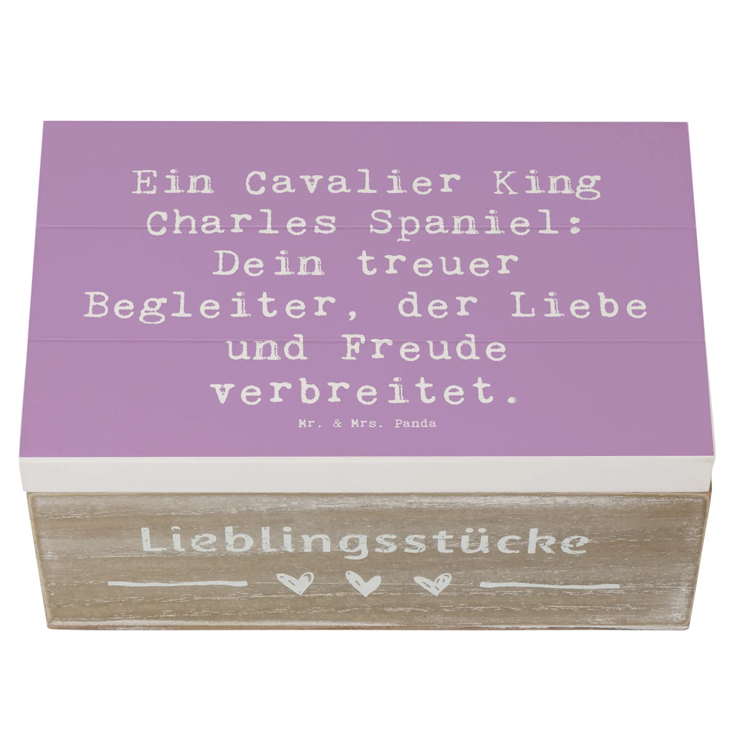 Holzkiste Spruch Cavalier King Charles Spaniel Holzkiste, Kiste, Schatzkiste, Truhe, Schatulle, XXL, Erinnerungsbox, Erinnerungskiste, Dekokiste, Aufbewahrungsbox, Geschenkbox, Geschenkdose, Hund, Hunderasse, Rassehund, Hundebesitzer, Geschenk, Tierfreund, Schenken, Welpe