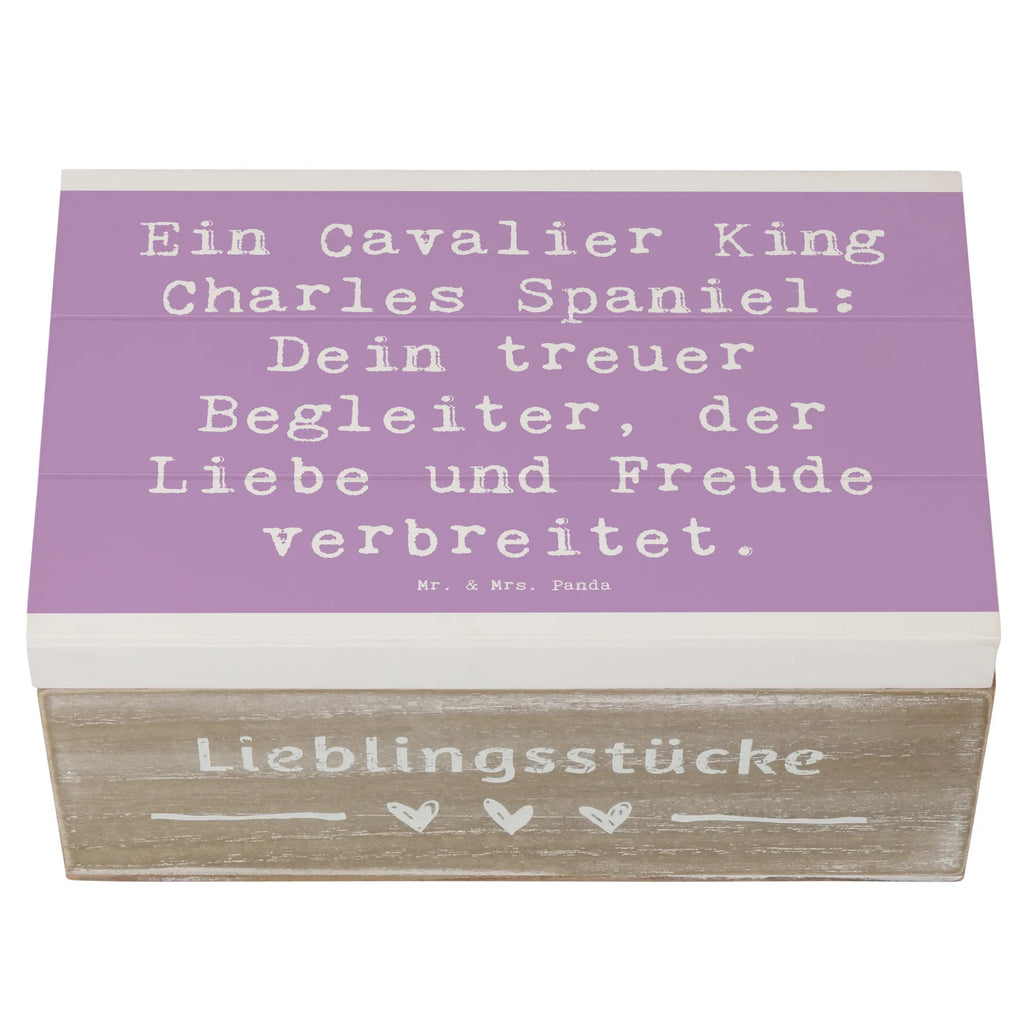 Holzkiste Spruch Cavalier King Charles Spaniel Holzkiste, Kiste, Schatzkiste, Truhe, Schatulle, XXL, Erinnerungsbox, Erinnerungskiste, Dekokiste, Aufbewahrungsbox, Geschenkbox, Geschenkdose, Hund, Hunderasse, Rassehund, Hundebesitzer, Geschenk, Tierfreund, Schenken, Welpe