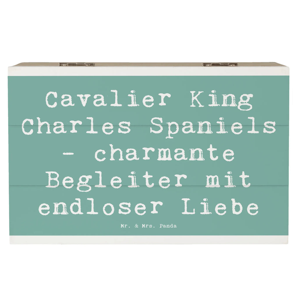 Holzkiste Spruch Cavalier King Charles Spaniel Begleiter Holzkiste, Kiste, Schatzkiste, Truhe, Schatulle, XXL, Erinnerungsbox, Erinnerungskiste, Dekokiste, Aufbewahrungsbox, Geschenkbox, Geschenkdose, Hund, Hunderasse, Rassehund, Hundebesitzer, Geschenk, Tierfreund, Schenken, Welpe