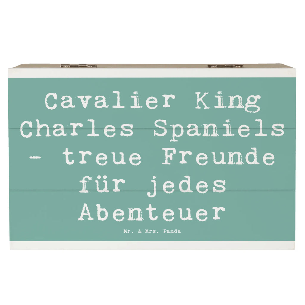 Holzkiste Spruch Cavalier King Charles Spaniel Freunde Holzkiste, Kiste, Schatzkiste, Truhe, Schatulle, XXL, Erinnerungsbox, Erinnerungskiste, Dekokiste, Aufbewahrungsbox, Geschenkbox, Geschenkdose, Hund, Hunderasse, Rassehund, Hundebesitzer, Geschenk, Tierfreund, Schenken, Welpe