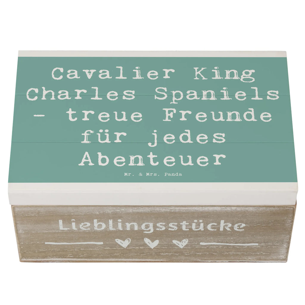 Holzkiste Spruch Cavalier King Charles Spaniel Freunde Holzkiste, Kiste, Schatzkiste, Truhe, Schatulle, XXL, Erinnerungsbox, Erinnerungskiste, Dekokiste, Aufbewahrungsbox, Geschenkbox, Geschenkdose, Hund, Hunderasse, Rassehund, Hundebesitzer, Geschenk, Tierfreund, Schenken, Welpe