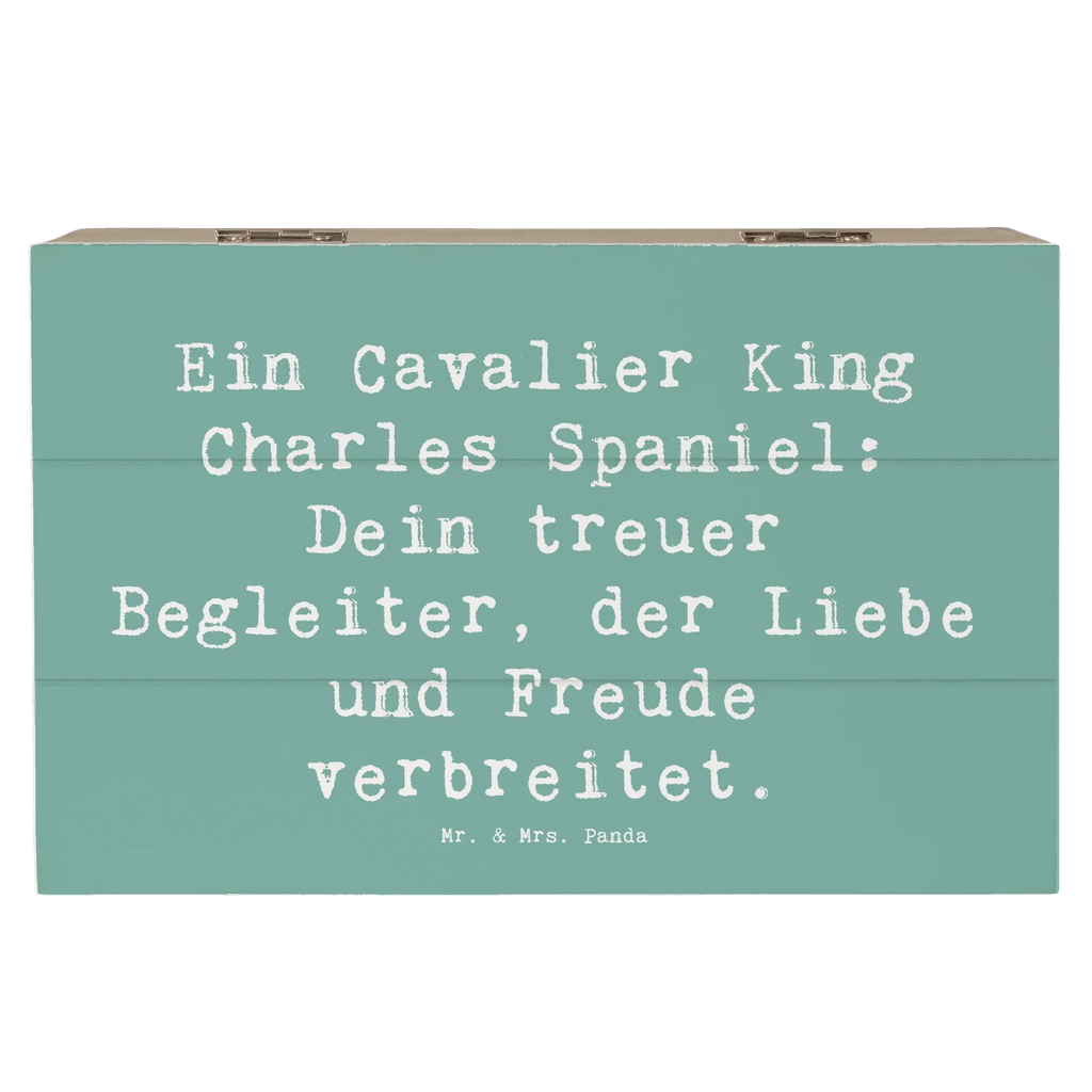 Holzkiste Spruch Cavalier King Charles Spaniel Holzkiste, Kiste, Schatzkiste, Truhe, Schatulle, XXL, Erinnerungsbox, Erinnerungskiste, Dekokiste, Aufbewahrungsbox, Geschenkbox, Geschenkdose, Hund, Hunderasse, Rassehund, Hundebesitzer, Geschenk, Tierfreund, Schenken, Welpe