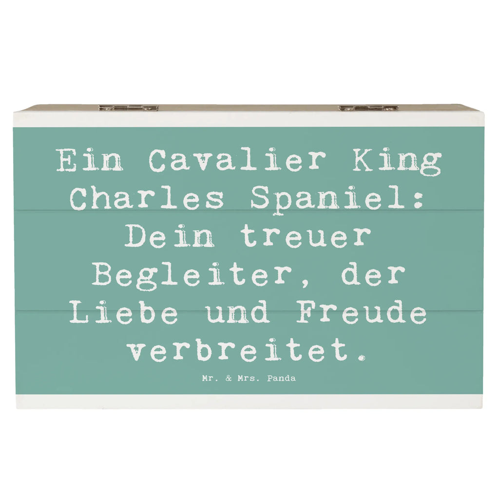 Holzkiste Spruch Cavalier King Charles Spaniel Holzkiste, Kiste, Schatzkiste, Truhe, Schatulle, XXL, Erinnerungsbox, Erinnerungskiste, Dekokiste, Aufbewahrungsbox, Geschenkbox, Geschenkdose, Hund, Hunderasse, Rassehund, Hundebesitzer, Geschenk, Tierfreund, Schenken, Welpe