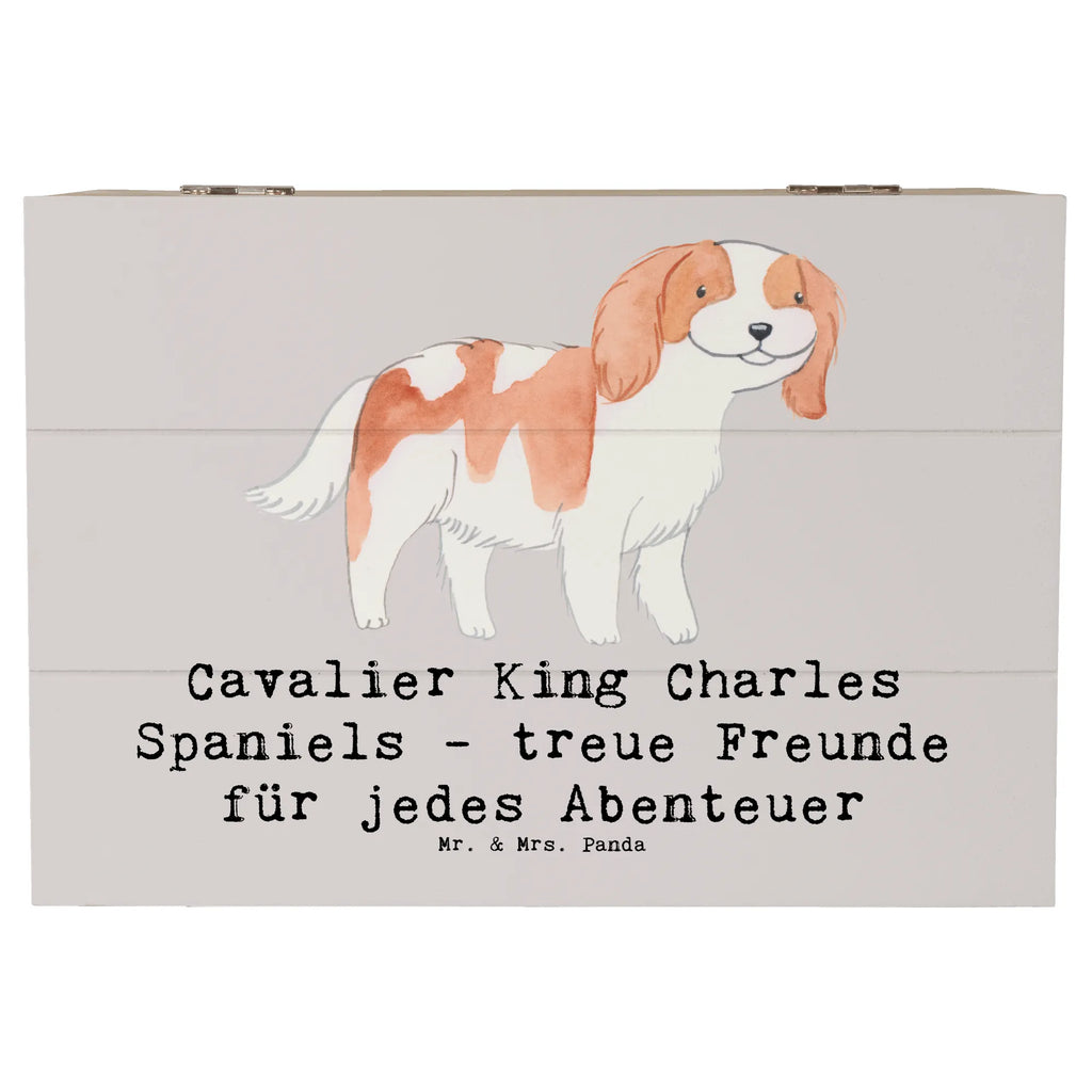 Holzkiste Cavalier King Charles Spaniel Freunde Holzkiste, Kiste, Schatzkiste, Truhe, Schatulle, XXL, Erinnerungsbox, Erinnerungskiste, Dekokiste, Aufbewahrungsbox, Geschenkbox, Geschenkdose, Hund, Hunderasse, Rassehund, Hundebesitzer, Geschenk, Tierfreund, Schenken, Welpe