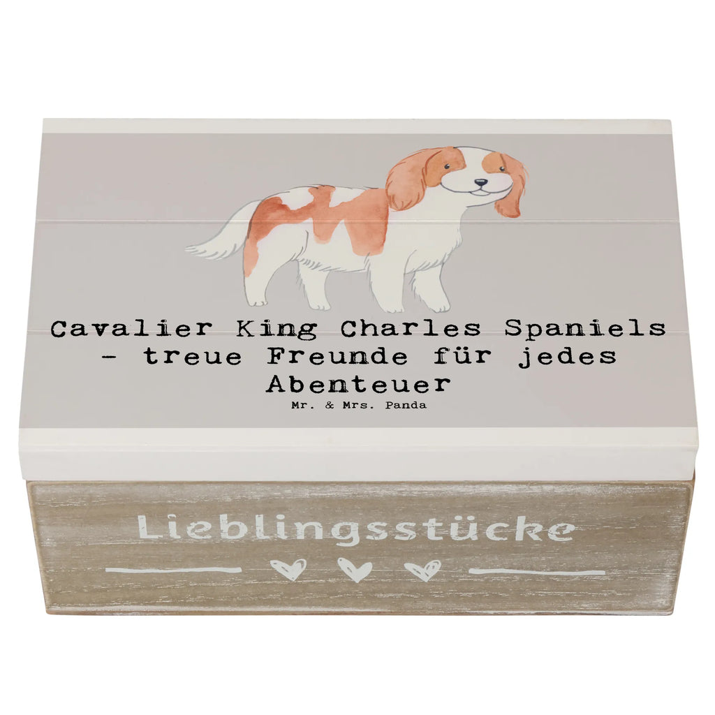 Holzkiste Cavalier King Charles Spaniel Freunde Holzkiste, Kiste, Schatzkiste, Truhe, Schatulle, XXL, Erinnerungsbox, Erinnerungskiste, Dekokiste, Aufbewahrungsbox, Geschenkbox, Geschenkdose, Hund, Hunderasse, Rassehund, Hundebesitzer, Geschenk, Tierfreund, Schenken, Welpe