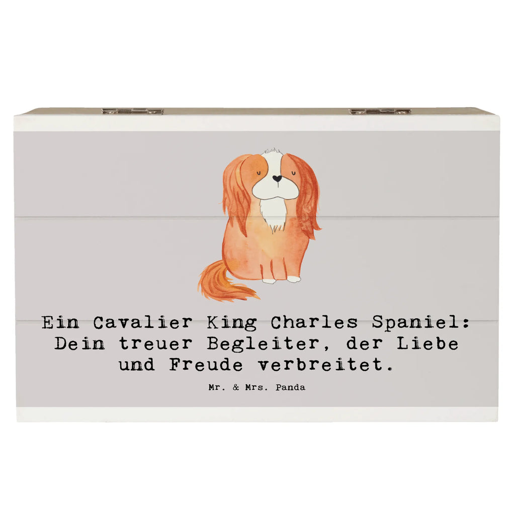 Holzkiste Cavalier King Charles Spaniel Holzkiste, Kiste, Schatzkiste, Truhe, Schatulle, XXL, Erinnerungsbox, Erinnerungskiste, Dekokiste, Aufbewahrungsbox, Geschenkbox, Geschenkdose, Hund, Hunderasse, Rassehund, Hundebesitzer, Geschenk, Tierfreund, Schenken, Welpe