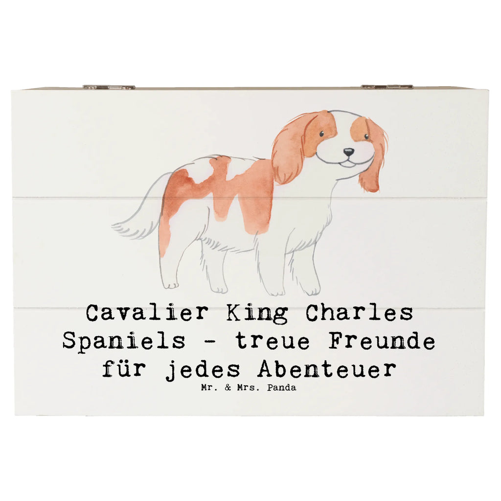 Holzkiste Cavalier King Charles Spaniel Freunde Holzkiste, Kiste, Schatzkiste, Truhe, Schatulle, XXL, Erinnerungsbox, Erinnerungskiste, Dekokiste, Aufbewahrungsbox, Geschenkbox, Geschenkdose, Hund, Hunderasse, Rassehund, Hundebesitzer, Geschenk, Tierfreund, Schenken, Welpe