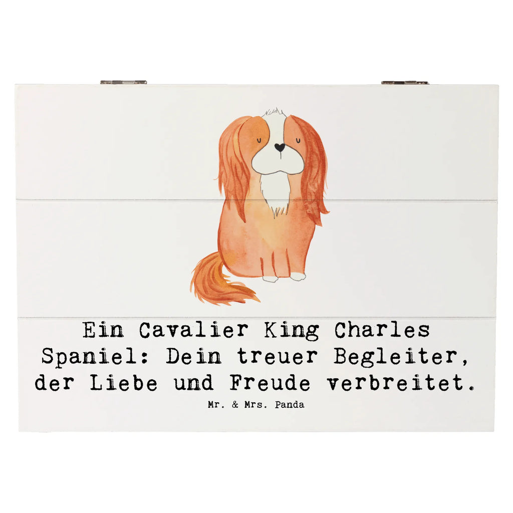 Holzkiste Cavalier King Charles Spaniel Holzkiste, Kiste, Schatzkiste, Truhe, Schatulle, XXL, Erinnerungsbox, Erinnerungskiste, Dekokiste, Aufbewahrungsbox, Geschenkbox, Geschenkdose, Hund, Hunderasse, Rassehund, Hundebesitzer, Geschenk, Tierfreund, Schenken, Welpe