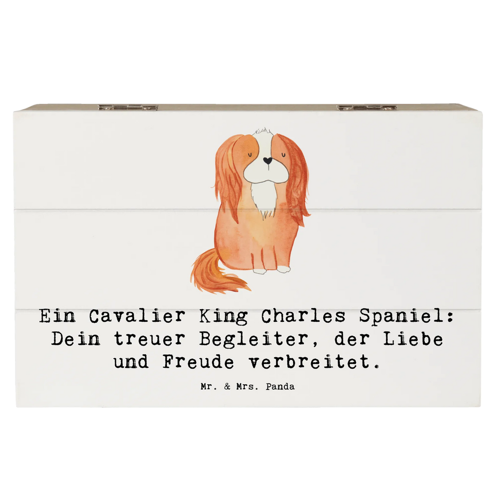 Holzkiste Cavalier King Charles Spaniel Holzkiste, Kiste, Schatzkiste, Truhe, Schatulle, XXL, Erinnerungsbox, Erinnerungskiste, Dekokiste, Aufbewahrungsbox, Geschenkbox, Geschenkdose, Hund, Hunderasse, Rassehund, Hundebesitzer, Geschenk, Tierfreund, Schenken, Welpe