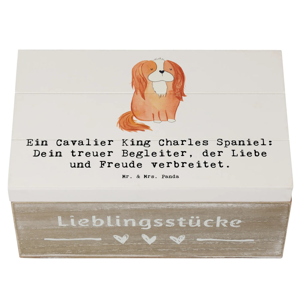 Holzkiste Cavalier King Charles Spaniel Holzkiste, Kiste, Schatzkiste, Truhe, Schatulle, XXL, Erinnerungsbox, Erinnerungskiste, Dekokiste, Aufbewahrungsbox, Geschenkbox, Geschenkdose, Hund, Hunderasse, Rassehund, Hundebesitzer, Geschenk, Tierfreund, Schenken, Welpe