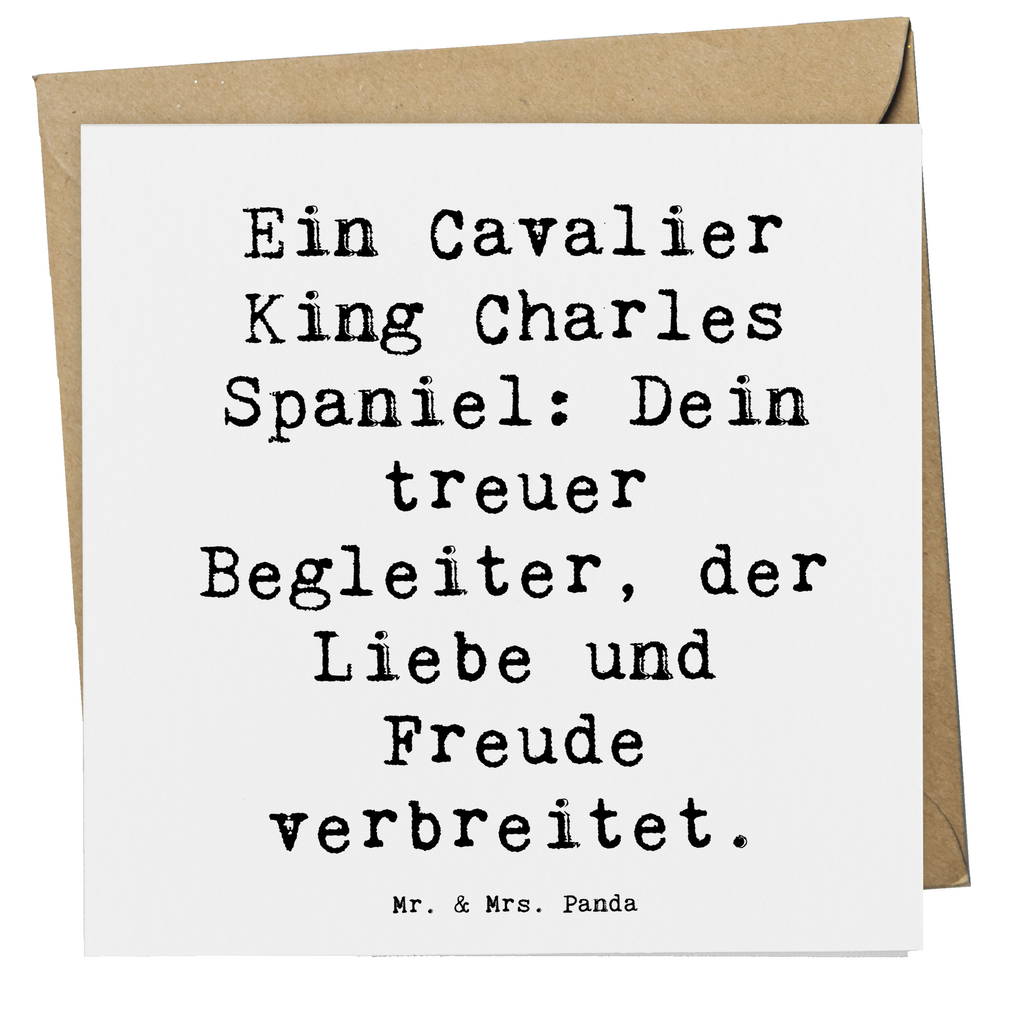 Deluxe Karte Spruch Cavalier King Charles Spaniel Karte, Grußkarte, Klappkarte, Einladungskarte, Glückwunschkarte, Hochzeitskarte, Geburtstagskarte, Hochwertige Grußkarte, Hochwertige Klappkarte, Hund, Hunderasse, Rassehund, Hundebesitzer, Geschenk, Tierfreund, Schenken, Welpe