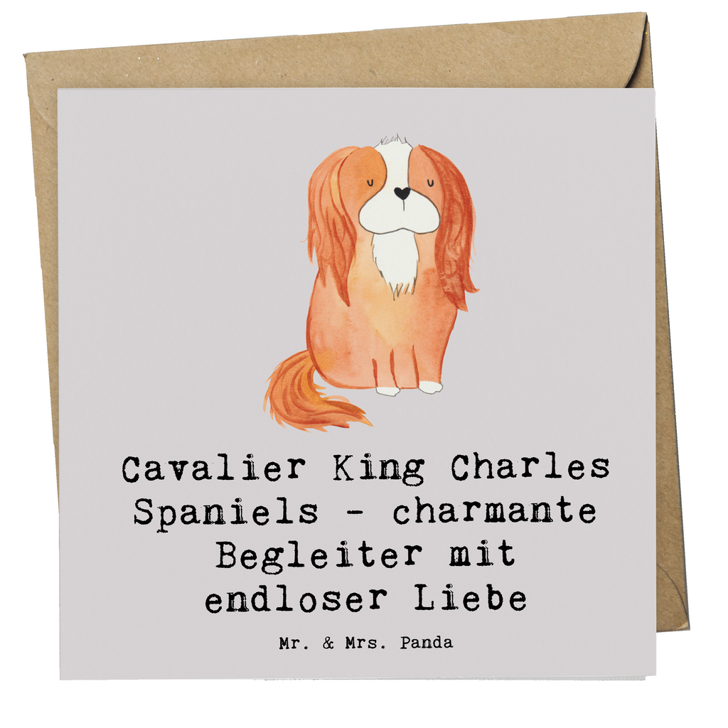 Deluxe Karte Cavalier King Charles Spaniel Begleiter Karte, Grußkarte, Klappkarte, Einladungskarte, Glückwunschkarte, Hochzeitskarte, Geburtstagskarte, Hochwertige Grußkarte, Hochwertige Klappkarte, Hund, Hunderasse, Rassehund, Hundebesitzer, Geschenk, Tierfreund, Schenken, Welpe